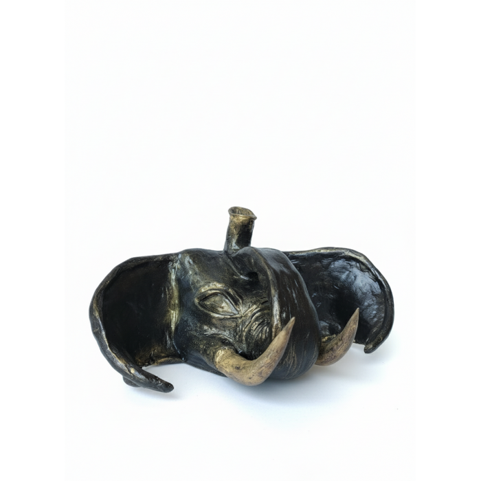 Ręcznie robiony słoń z gliny – dekoracja / kadzidełko