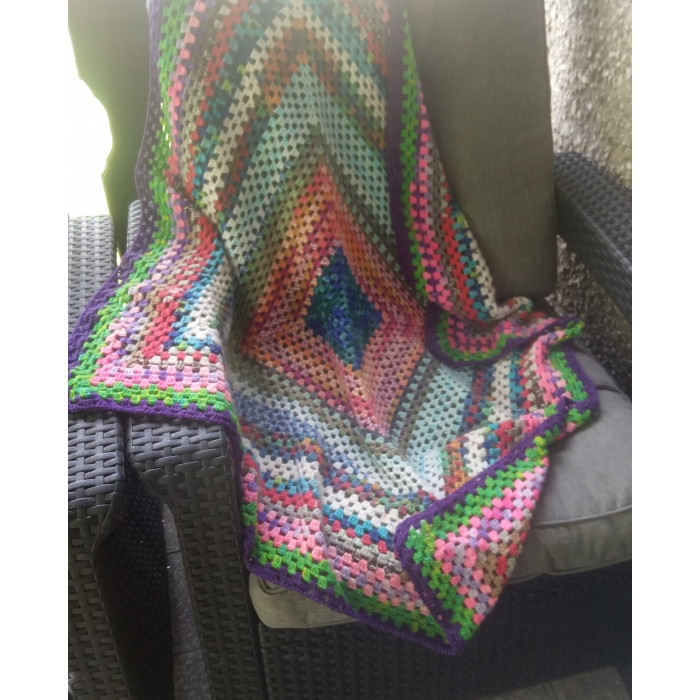 Kocyk kolorowy kwadrat