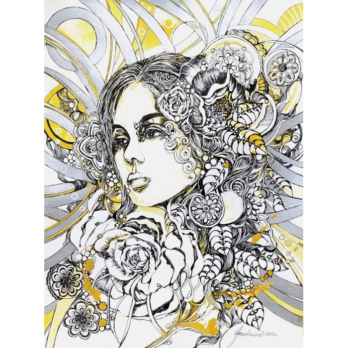 Z cyklu ,, Grafik bez tytułu ,, 10