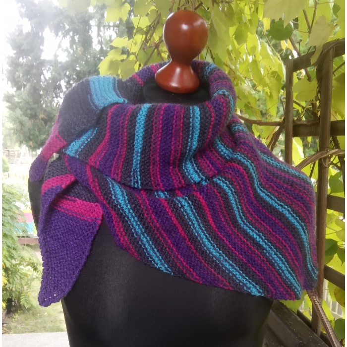 Mała chusta w paski