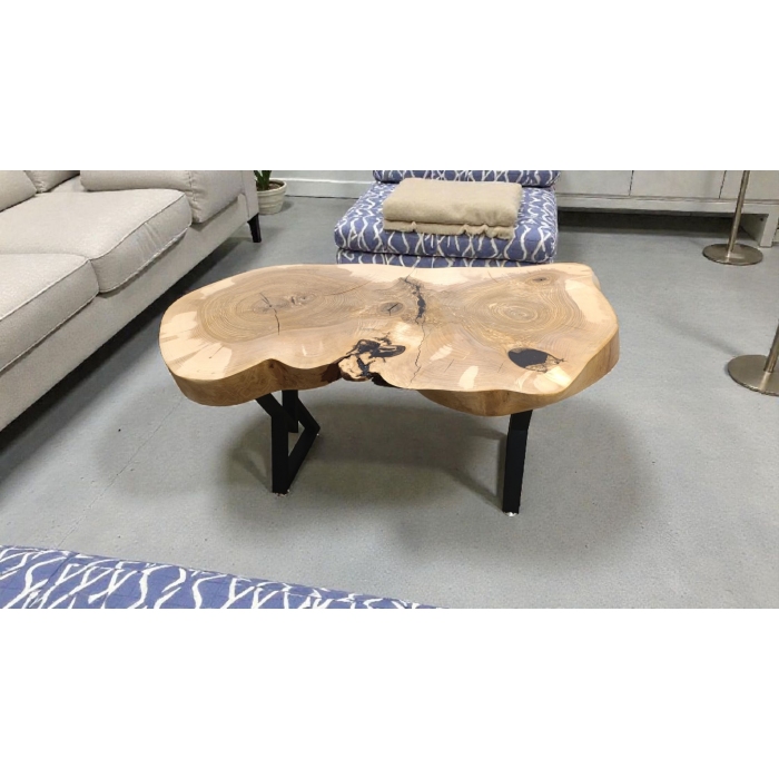 Stolik kawowy z litego drewna 106x60x50 cm