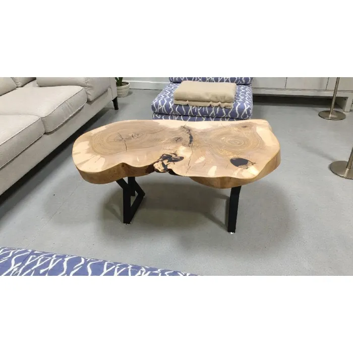 Stolik kawowy z litego drewna 106x60x50 cm