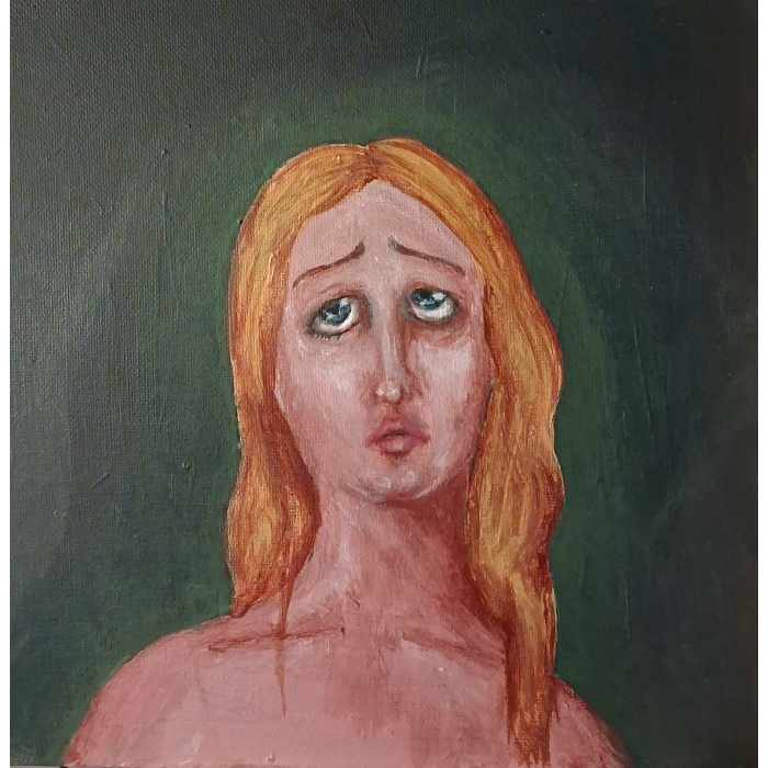 Kobieta spoglądająca w górę