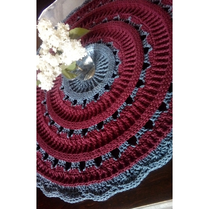 Dywan Burgund, ze sznurka bawełnianego