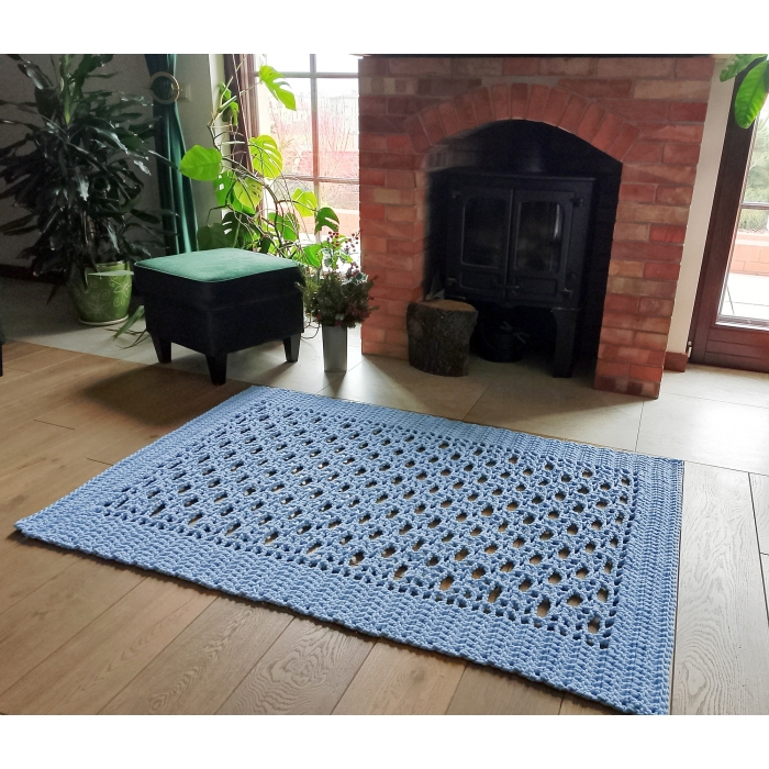 Dywan Simon, 110 x 160 cm, błękit