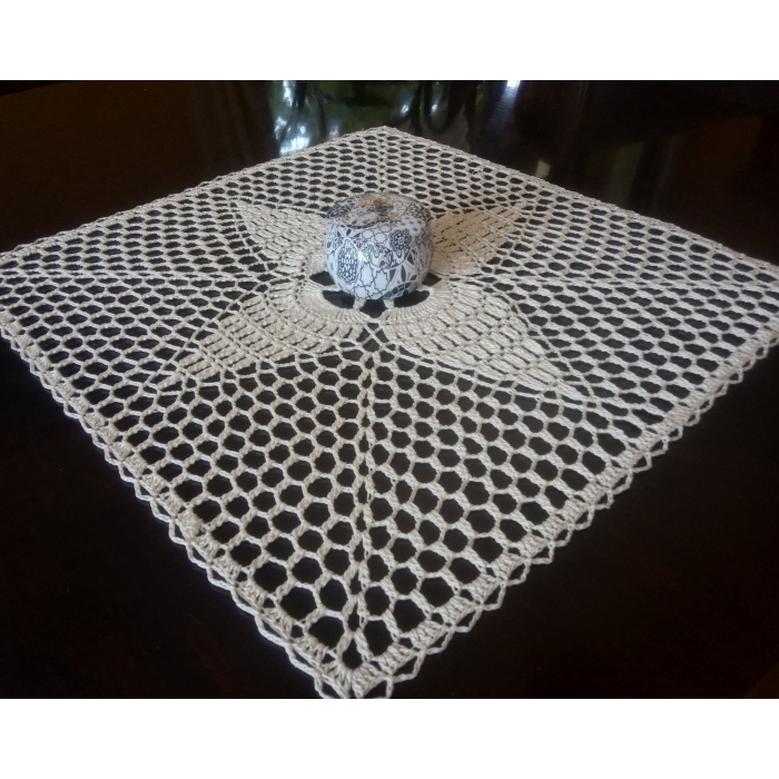 Serwetka kwadrat, ecru