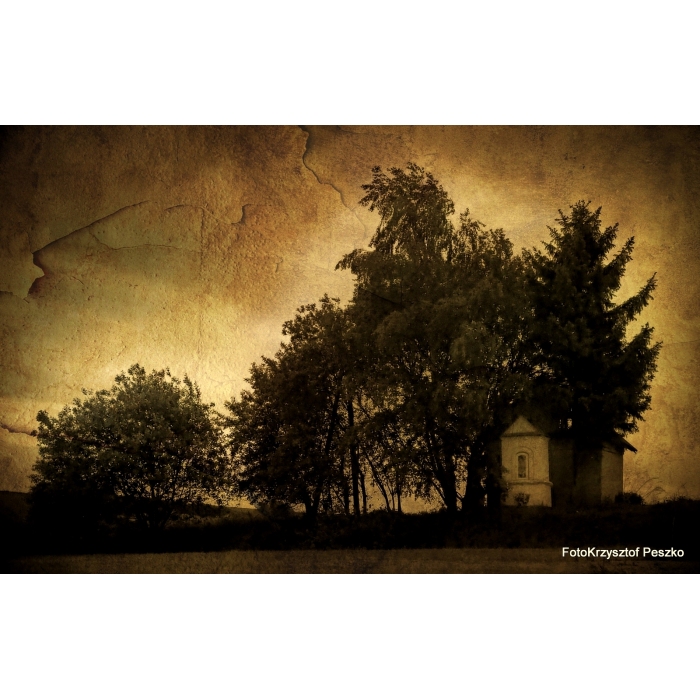 Kapliczka w tle