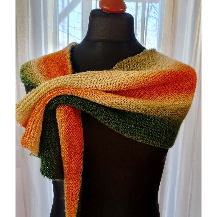 Asymetryczny szal strzałka