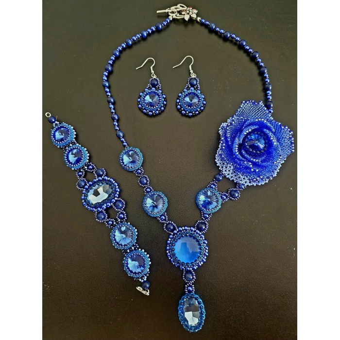 Komplet Niebieska Róża