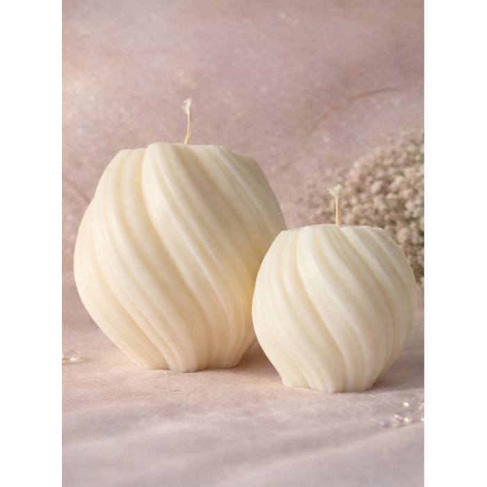 2 świeczki sojowe - Sznur