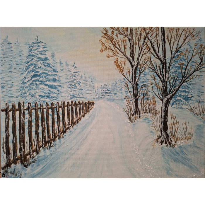 Spokojny zimowy dzień.