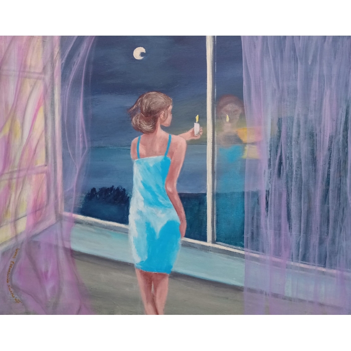 Dziewczyna przy oknie