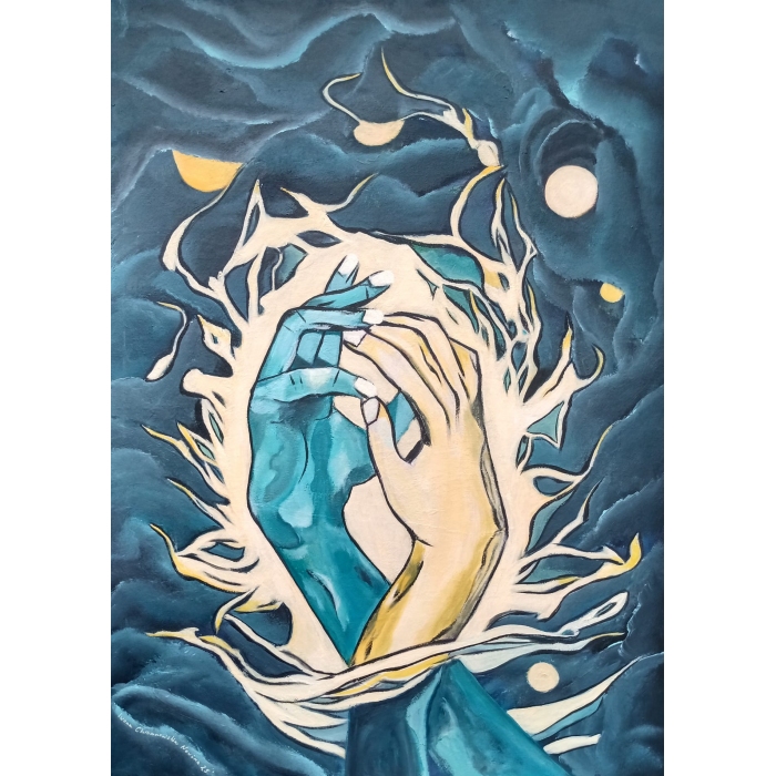 Elektryzujący dotyk dłoni