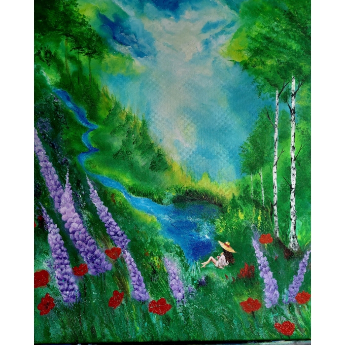 Wiosenny rozkwit na płótnie 