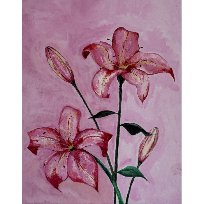 Różowe Lilie 