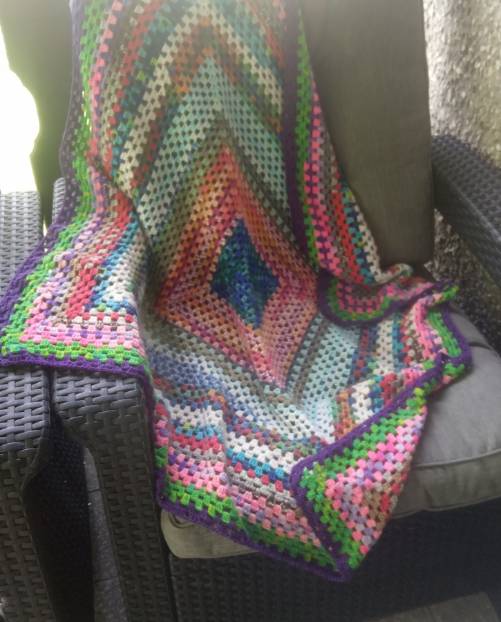 Kocyk kolorowy kwadrat