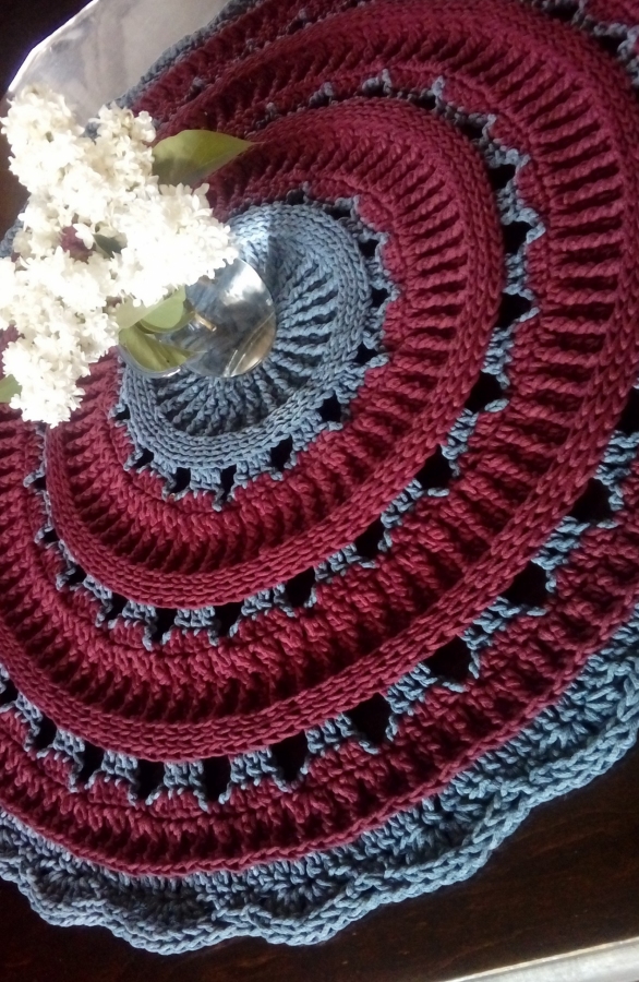 Dywan Burgund, ze sznurka bawełnianego