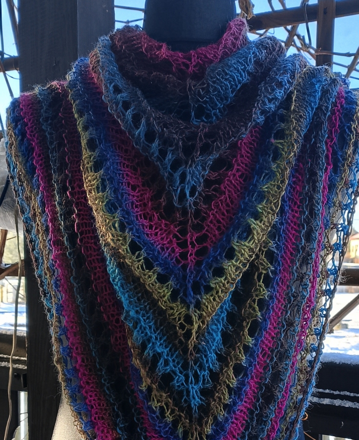 Chusta cieniowana z moherem