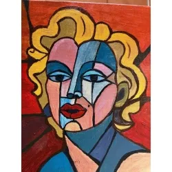 Marilyn Monroe/ kobieta/ kubizm