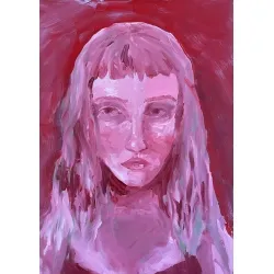 Portret czerwony 1