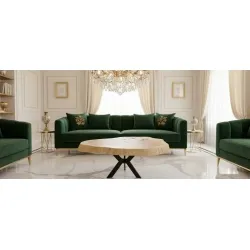 Drewniany stolik kawowy handmade – lite drewno i metal