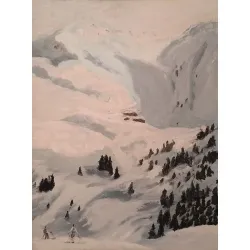 Kitzbuhel, ręcznie malowany obraz olejny